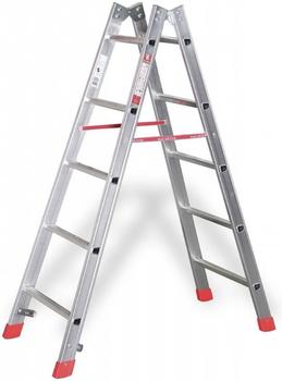 Euroline Alu-Stufenstehleiter 2x5 Stufen (3057705)