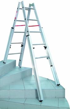 Euroline Premium Alu-Treppenstehleiter 2 x 5 Sprossen (3057605)