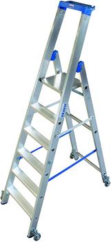 Krause Stabilo Stufen-Stehleiter, fahrbar 6 Stufen