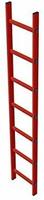 Schachtleiter GFK L.3360mm &auml;u&szlig;ere B.350mm Holm-Gr.58 x 25mm Ku.-Sprosse 30x30mm