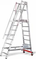 Euroline Premium 32778 Podestleiter fahrbar, klappbar 5 Stufen