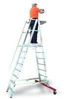 Euroline Premium 32777 Podestleiter fahrbar 8 Stufen