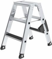 MUNK G&uuml;nzburger Steigtechnik 41636 Aluminium Stufen-Stehleiter Arbeitsh&ouml;he...