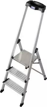 Krause Monto Stufen-Stehleiter Safety 3 Stufen 127914