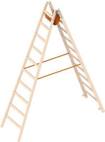 Layher 1053 Holzstehleiter Nach &Ouml;-norm Z1501 2x10 Sprossen