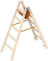 Layher 1053 Holzstehleiter Nach &Ouml;-norm Z1501 2x5 Sprossen