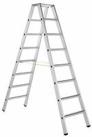 Zarges Geb&ouml;rdelte Stehleiter, Eloxiert Saferstep B 2x10 Stufen