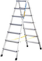 Zarges Stehleiter XLstep B, 41270, beidseitig begehbar, aus eloxiertem...