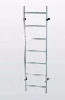 G&uuml;nzburger Steigtechnik Schachtleiter aus Stahl 300mm 4 Sprossen