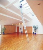 Munk Sprossen-Schiebeleiter 2-teilig ohne Traverse 2x8 Sprossen