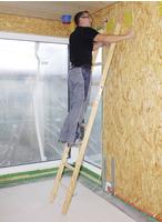 G&uuml;nzburger Steigtechnik MUNK 33112 Holz Anlegeleiter Arbeitsh&ouml;he (max.): 4.7m Braun