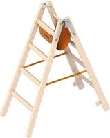 Layher 1038 Holzstehleiter 2x4 Sprossen