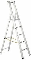 Zarges Stehleiter Saferstep S, 41375, mit Plattform, aus eloxiertem Aluminium,...