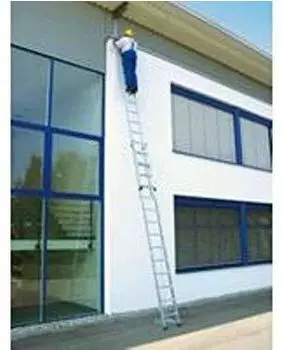Günzburger Steigtechnik Aluminium Seilzugleiter ohne Traverse 2x14 Sprossen