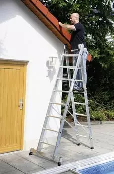 Günzburger Steigtechnik Aluminium-Mehrzweckleiter 2x12