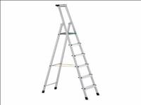 Zarges Stehleiter XLstep S, 41225, mit Plattform, aus eloxiertem Aluminium, bis