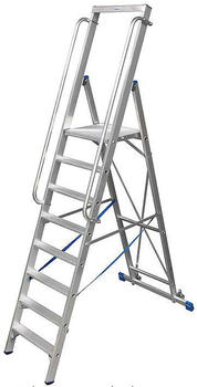Krause STABILO Stufen-Stehleiter mit Handläufen 12 Stufen