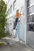 MUNK Gelenk-Klappleiter mit Nivello&reg; Traverse 2x6 Sprossen