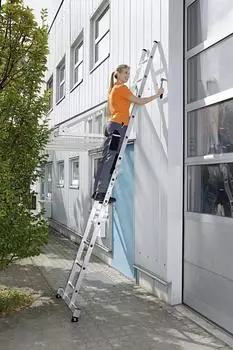Günzburger Steigtechnik Günzburger Klappleiter mit Traverse 2x6