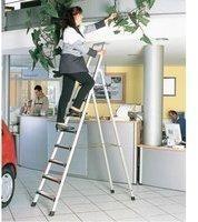 Comfortstep B Stufen-stehleiter Mit Gepolsterter Stufen-vorderkante, Beidseitig
