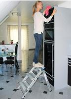G&uuml;nzburger Steigtechnik MUNK 55002 Aluminium Treppe klappbar Arbeitsh&ouml;he (max.):