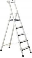 ZARGES Stehleiter einseitig Comfortstep S silber 4 Stufen, H: 179,0 cm