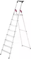 Hailo Stehleiter "L60 StandardLine" Alu-Sicherheits-Stehleiter 8 Stufen