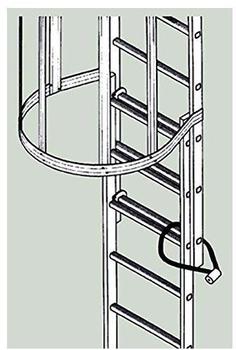 Zarges Einstiegleiter ALU Nutzl2.440mm Leiterl3.180mm hochhängbar (weitere & Böcke) (41445)