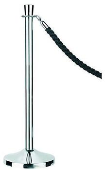 ALCO-Albert Seilständer Chrom mit schwarzer Kordel, (H)95 cm, 8