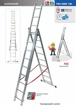 Facal Aluminium-2-teilige Mehrzweckleiter Stilo 2 x 10 Sprossen SL290-2