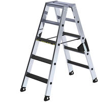 MUNK Stehleiter beidseitig begehbar mit clip-step R13 250kg 5 Stufen