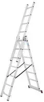 KRAUSE CORDA 3x7 Sprossen + Treppenfunktion - Vielzweckleiter AH 5,10 m | Neue Norm -