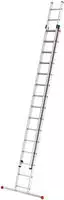 Hailo - Aluminium-schiebeleiter 's80 Profistep Duo' 2 X 15 Sprossen