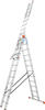 KRAUSE Vielzweckleiter "Tribilo" Leitern Alu, 3x12 Sprossen, Arbeitshöhe ca. 930 cm