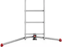 Hailo Vielzweckleiter "S100 ProfiLOT" Aluminium Kombileiter 3-teilig 2x6 + 1x5