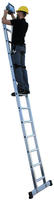 Munk Sprossen-Anlegeleiter mit Standard-Traverse 24-Sprossen