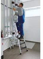G&uuml;nzburger Steigtechnik - Stufen-stehleiter 250 Kg Einseitig Begehbar Mit Clip-step