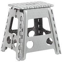 Zeller Klapphocker aus Kunststoff, 38,5x31,5x39 cm grau