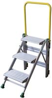 Facal Klapptreppe Plio mit Sicherheitsb&uuml;gel Aluminium 4 Stufen
