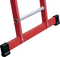 G&uuml;nzburger Steigtechnik - Sprossen-anlegeleiter Gfk/alu Ohne Traverse 6 Sprossen -