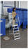 Günzburger Steigtechnik Aluminiu-Podesttreppe einseitig begehbar stationär 6 Stufen (303306)