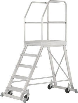 Hymer SC60 Podesttreppe fahrbar einseitig begehbar 6 Stufen Arbeitsh&ouml;he 295 cm