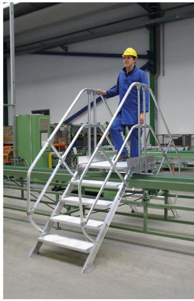 Günzburger Steigtechnik Aluminium-Überstiege 45° 11 Stufen (300941)