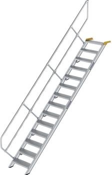 Munk Aluminium-Treppe Stufen 45° 14 Stufen