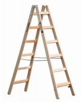 Euroline Holz-Sprossenstehleiter 2x12 Sprossen