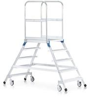 Zarges Podestleiter Fahrbar Mit 2x6 Leichtmetall-stufen