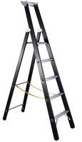 Zarges Stehleiter Megastep S, 41146, mit Plattform, aus eloxiertem Aluminium, bis