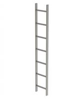 MUNK Schachtleiter aus Edelstahl 300mm breit 10 Sprossen 2,80m lang