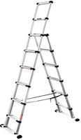 Stufen-Teleskop-Kombileiter Combi-Line Alu.6+2Stufen max.Gesamtbelast.150kg MUNK