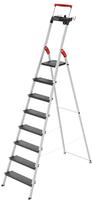Hailo Stehleiter "L100 TopLine" Alu-Sicherheits-Stehleiter 8 Stufen